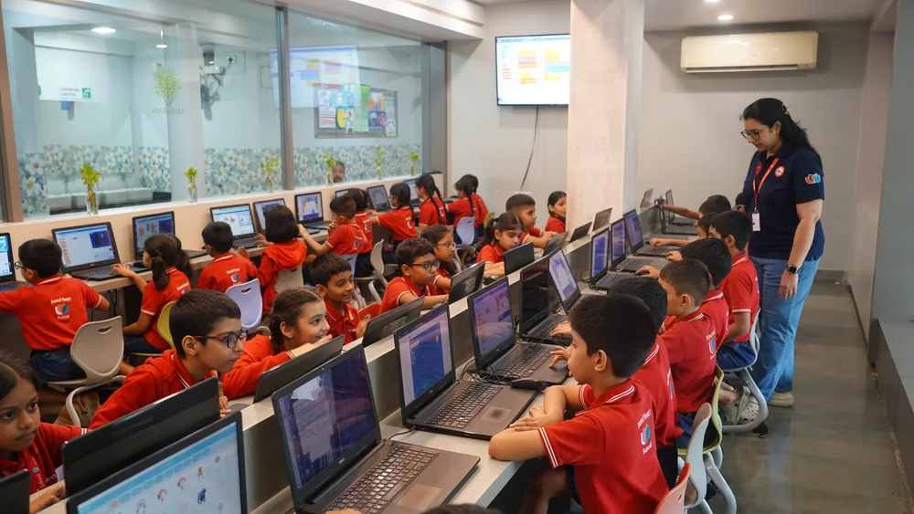 Secondary students during a school activity