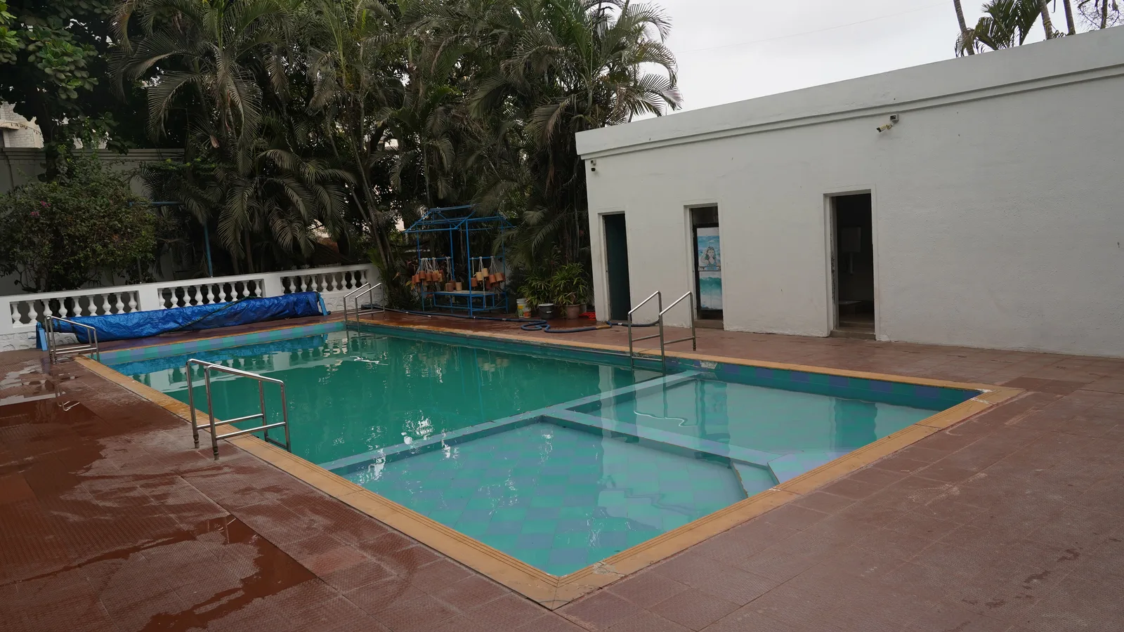 The school swimming pool